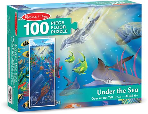 Offer your child hours of magical entertainment with our mermaid floor puzzle